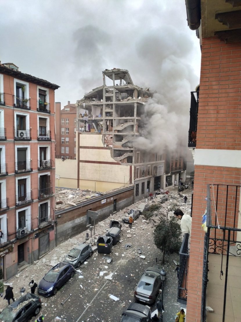explosión en una parroquia de Madrid
