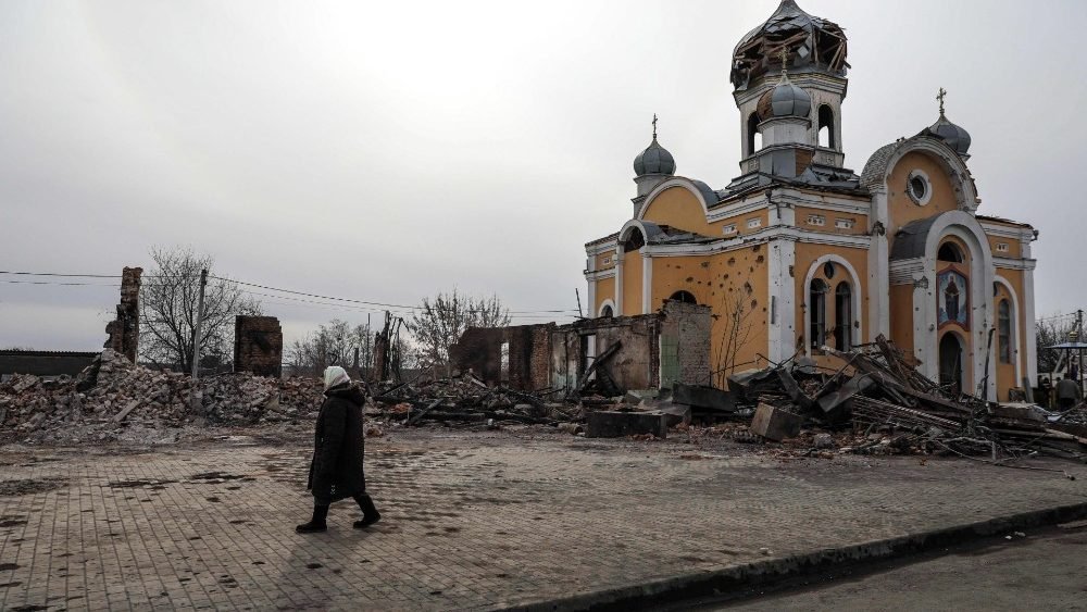 IGLESIA ALCANZADA POR LOS ATAQUES VIOLENTOS EN UCRANIA.