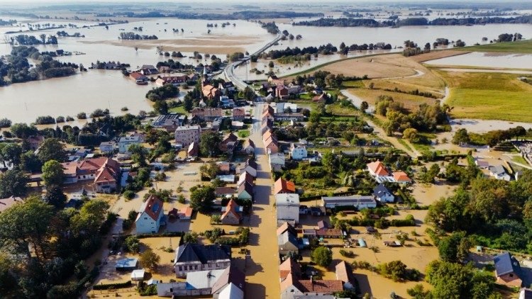 Inundaciones provocadas por el ciclón Boris en Polonia.