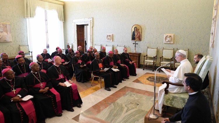 El Papa León XIV en audiencia con los obispos de Madagascar