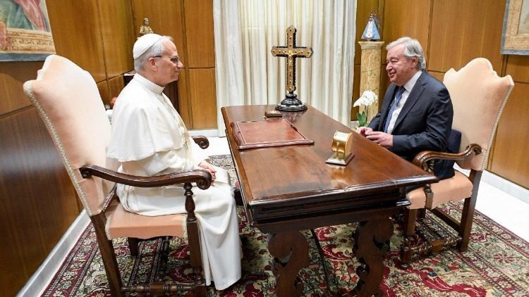 El Papa León XIV ha recibido en audiencia al Secretario General de la ONU, António Guterres