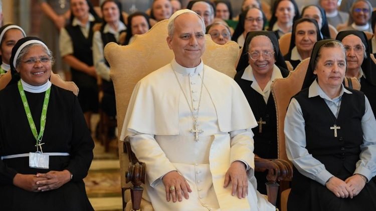 Audiencia del Papa León XIV con las religiosas en la Sala del Consistorio, 23 de agosto de 2025