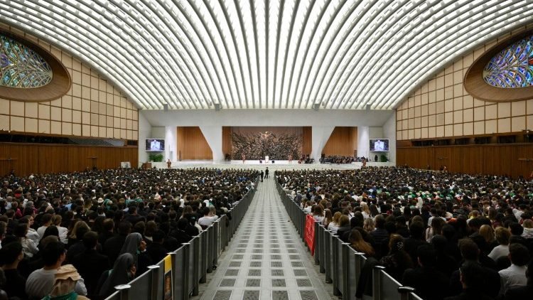 Audiencia del Papa con motivo del Jubileo del Mundo Educativo (@Vatican Media)