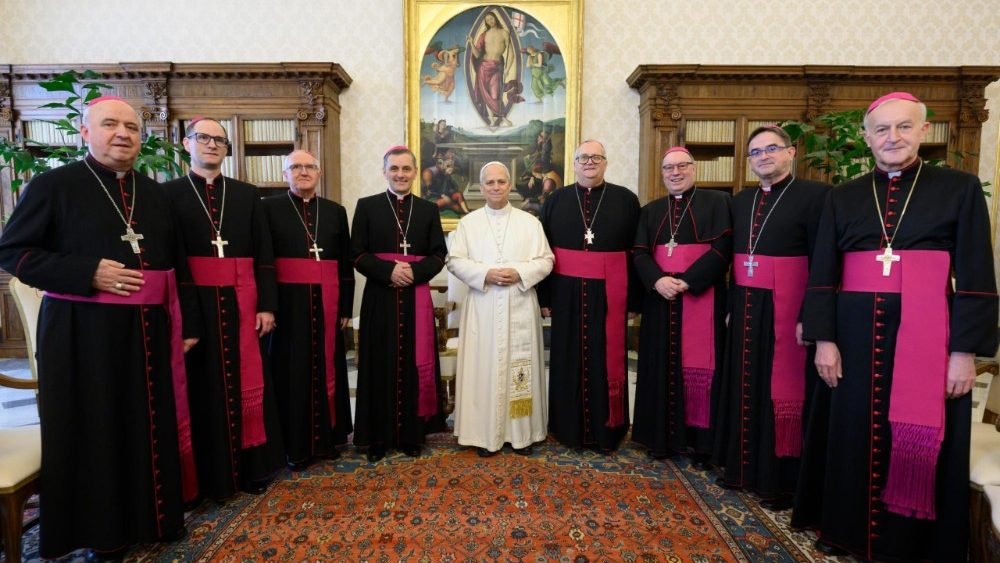 Los obispos de Eslovenia con el Papa
