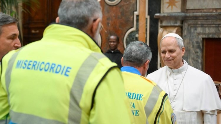 Audiencia de León XIV a la Confederación Nacional de las Misericordie de Italia